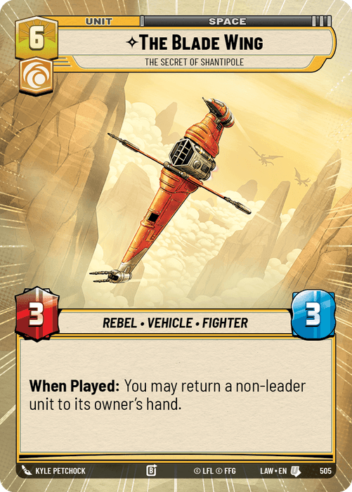 The Blade Wing - The Secret of Shantipole (LAW) Uncommon Fantasy Flight Games Hyperspace Non-Foil