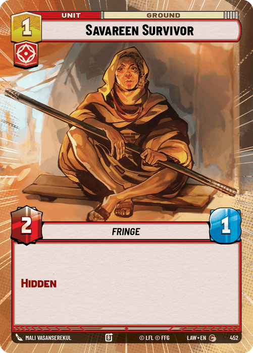 Savareen Survivor (LAW) Common Fantasy Flight Games Hyperspace Non-Foil
