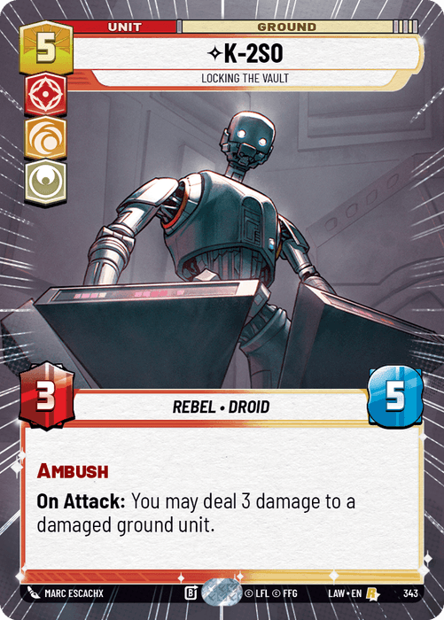K-2SO - Locking the Vault (LAW) Rare Fantasy Flight Games Hyperspace Non-Foil