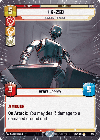 K-2SO - Locking the Vault (LAW) Rare Fantasy Flight Games Hyperspace Non-Foil