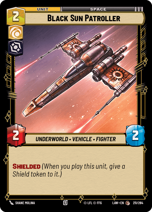 Black Sun Patroller (LAW) Common Fantasy Flight Games Standard Non-Foil