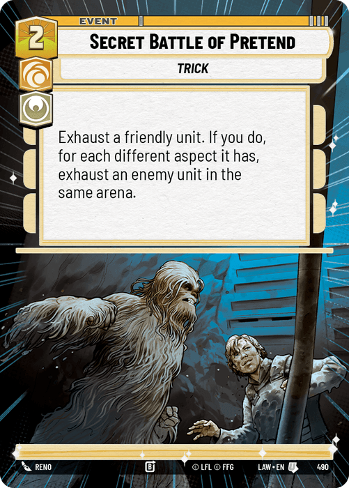 Secret Battle of Pretend (LAW) Uncommon Fantasy Flight Games Hyperspace Non-Foil