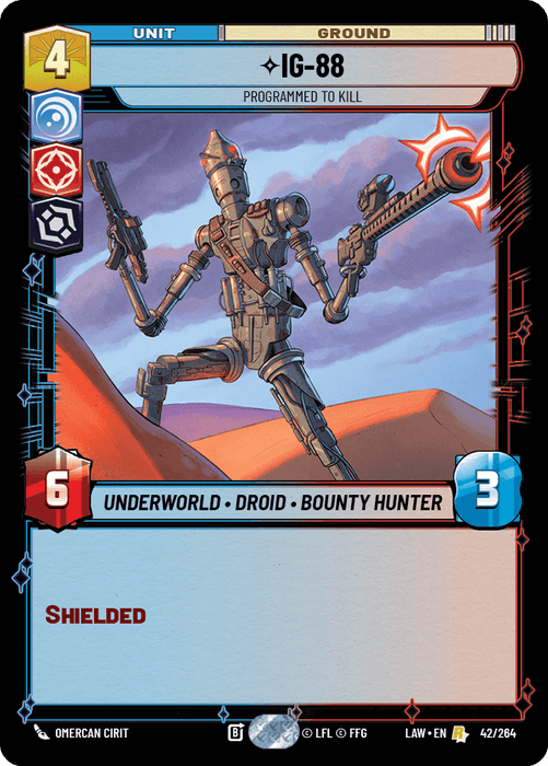 IG-88 - Programmed to Kill (LAW) Rare Fantasy Flight Games Standard Non-Foil