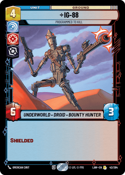 IG-88 - Programmed to Kill (LAW) Rare Fantasy Flight Games Standard Non-Foil