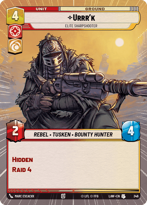 Urrr'k - Elite Sharpshooter (LAW) Uncommon Fantasy Flight Games Hyperspace Non-Foil