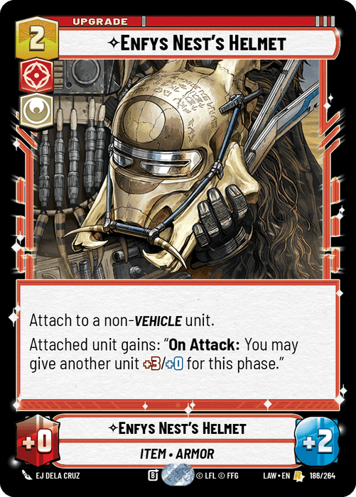 Enfys Nest's Helmet (LAW) Rare Fantasy Flight Games Standard Non-Foil