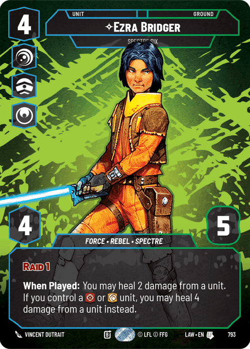 Ezra Bridger - Spectre Six (LAW) Uncommon Fantasy Flight Games Prestige Non-Foil