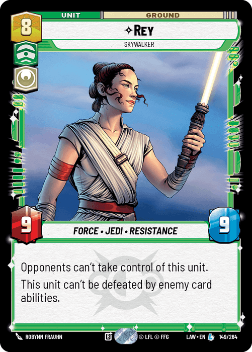 Rey - Skywalker (LAW) Legendary Fantasy Flight Games Standard Non-Foil