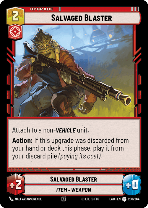 Salvaged Blaster (LAW) Uncommon Fantasy Flight Games Standard Non-Foil