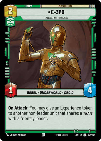 C-3PO - Translation Protocol (LAW) Uncommon Fantasy Flight Games Standard Non-Foil