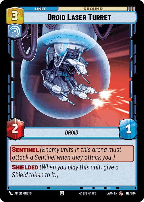 Droid Laser Turret (LAW) Common Fantasy Flight Games Standard Non-Foil