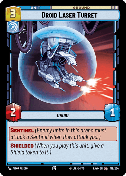 Droid Laser Turret (LAW) Common Fantasy Flight Games Standard Non-Foil