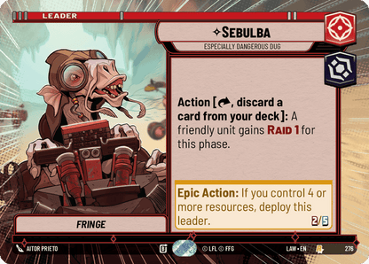 Sebulba - Especially Dangerous Dug (LAW) Rare Fantasy Flight Games Hyperspace Non-Foil