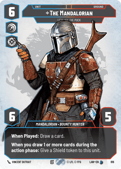 The Mandalorian - Let's See the Puck (LAW) Legendary Fantasy Flight Games Prestige Non-Foil