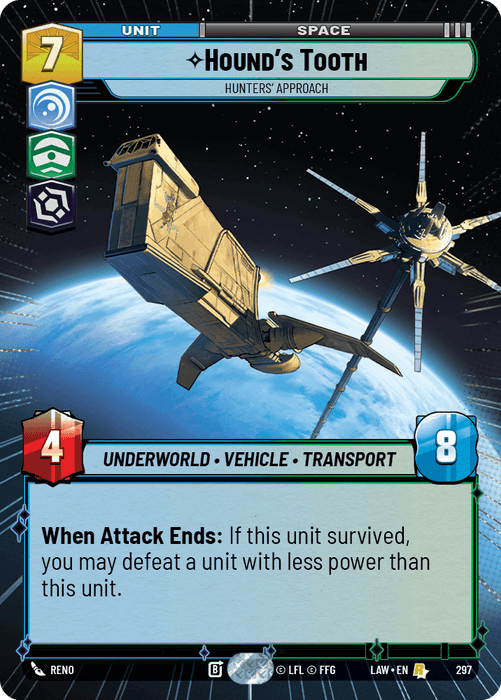 Hound's Tooth - Hunters' Approach (LAW) Rare Fantasy Flight Games Hyperspace Non-Foil