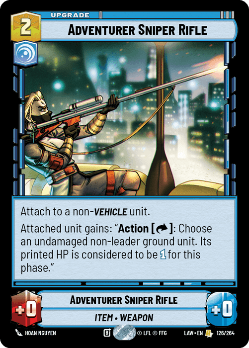 Adventurer Sniper Rifle (LAW) Rare Fantasy Flight Games Standard Non-Foil
