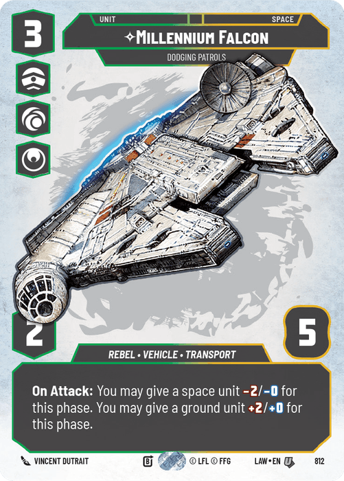 Millennium Falcon - Dodging Patrols (LAW) Uncommon Fantasy Flight Games Prestige Non-Foil