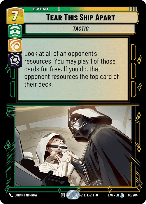 Tear This Ship Apart (LAW) Legendary Fantasy Flight Games Standard Non-Foil
