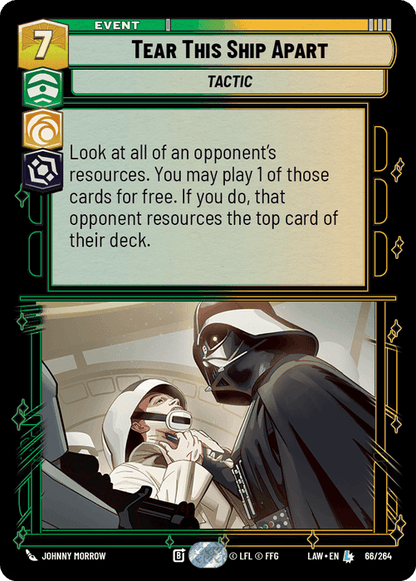 Tear This Ship Apart (LAW) Legendary Fantasy Flight Games Standard Non-Foil