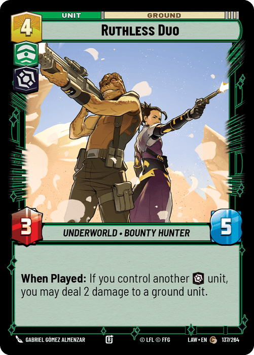 Ruthless Duo (LAW) Common Fantasy Flight Games Standard Non-Foil