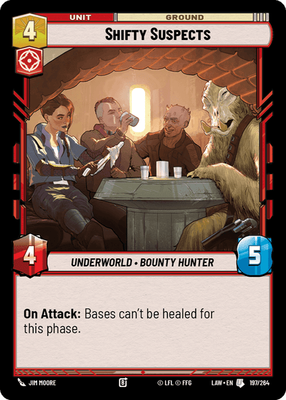Shifty Suspects (LAW) Uncommon Fantasy Flight Games Standard Non-Foil