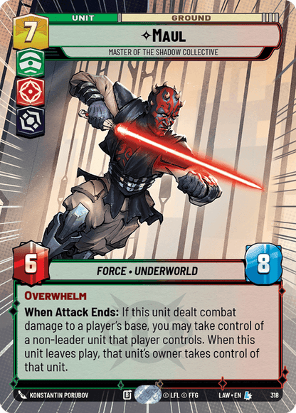 Maul - Master of the Shadow Collective (LAW) Legendary Fantasy Flight Games Hyperspace Non-Foil