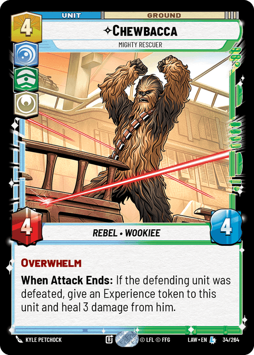Chewbacca - Mighty Rescuer (LAW) Legendary Fantasy Flight Games Standard Non-Foil