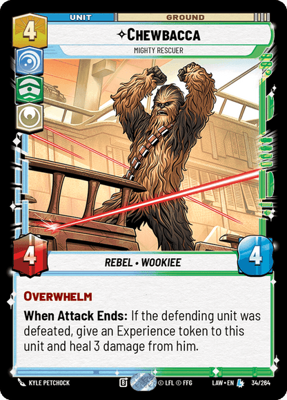Chewbacca - Mighty Rescuer (LAW) Legendary Fantasy Flight Games Standard Non-Foil