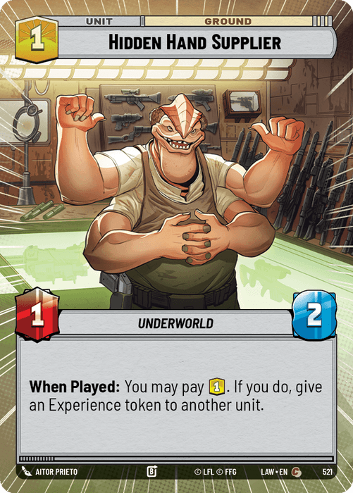 Hidden Hand Supplier (LAW) Common Fantasy Flight Games Hyperspace Non-Foil