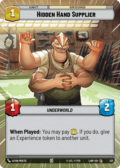 Hidden Hand Supplier (LAW) Common Fantasy Flight Games Hyperspace Non-Foil