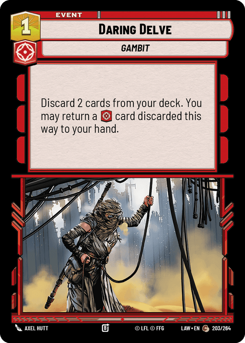 Daring Delve (LAW) Common Fantasy Flight Games Standard Non-Foil