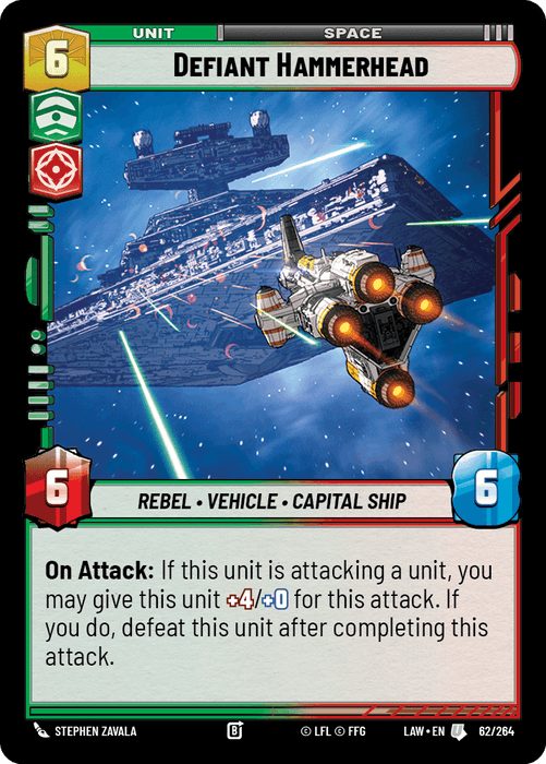 Defiant Hammerhead (LAW) Uncommon Fantasy Flight Games Standard Non-Foil