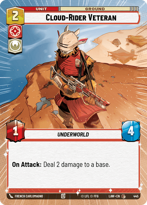 Cloud-Rider Veteran (LAW) Common Fantasy Flight Games Hyperspace Non-Foil