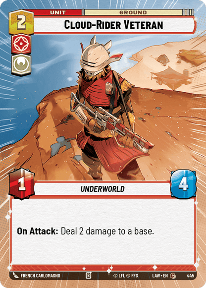 Cloud-Rider Veteran (LAW) Common Fantasy Flight Games Hyperspace Non-Foil