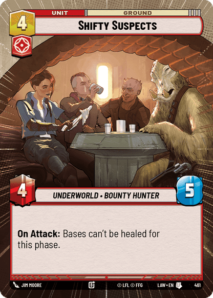 Shifty Suspects (LAW) Uncommon Fantasy Flight Games Hyperspace Non-Foil