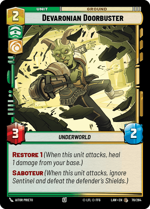 Devaronian Doorbuster (LAW) Common Fantasy Flight Games Standard Non-Foil