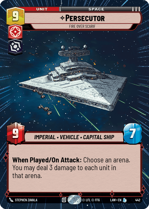 Persecutor - Fire Over Scarif (LAW) Legendary Fantasy Flight Games Hyperspace Non-Foil