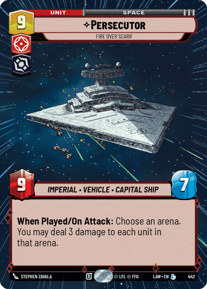 Persecutor - Fire Over Scarif (LAW) Legendary Fantasy Flight Games Hyperspace Non-Foil