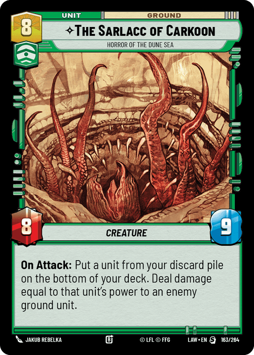 The Sarlacc of Carkoon - Horror of the Dune Sea (LAW) Starter Fantasy Flight Games Standard Non-Foil