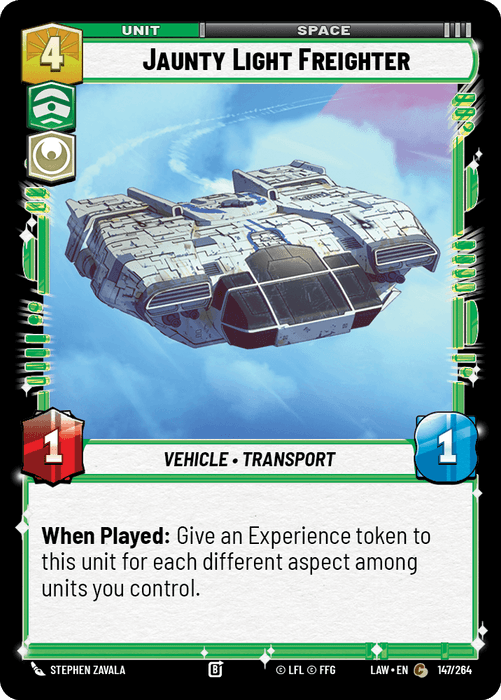 Jaunty Light Freighter (LAW) Common Fantasy Flight Games Standard Non-Foil