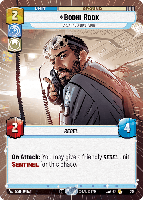 Bodhi Rook - Creating a Diversion (LAW) Rare Fantasy Flight Games Hyperspace Non-Foil