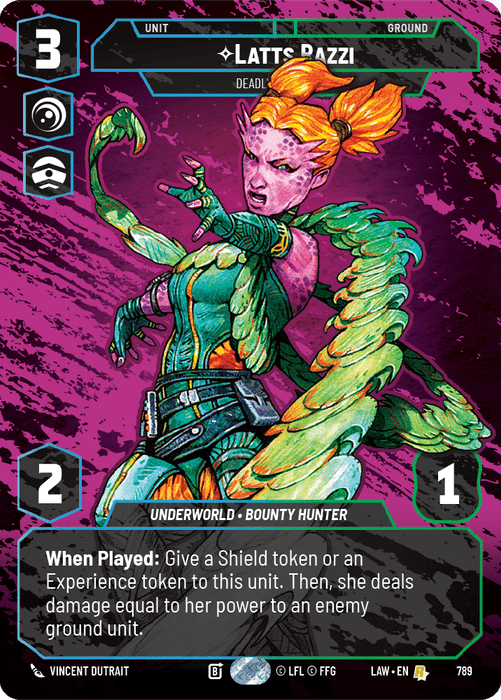 Latts Razzi - Deadly Whipmaster (LAW) Rare Fantasy Flight Games Prestige Non-Foil