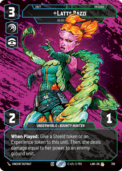 Latts Razzi - Deadly Whipmaster (LAW) Rare Fantasy Flight Games Prestige Non-Foil