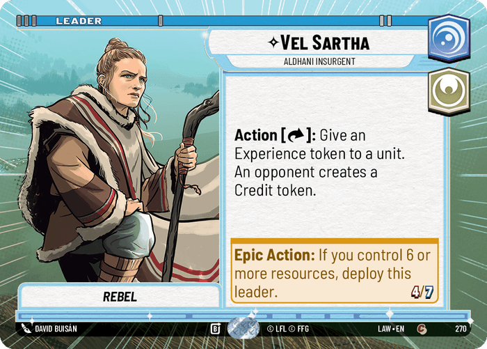 Vel Sartha - Aldhani Insurgent (LAW) Common Fantasy Flight Games Hyperspace Non-Foil
