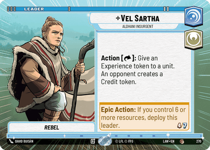 Vel Sartha - Aldhani Insurgent (LAW) Common Fantasy Flight Games Hyperspace Non-Foil