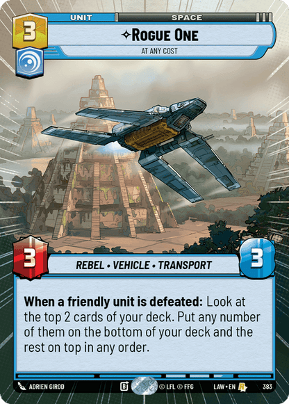 Rogue One - At Any Cost (LAW) Rare Fantasy Flight Games Hyperspace Non-Foil