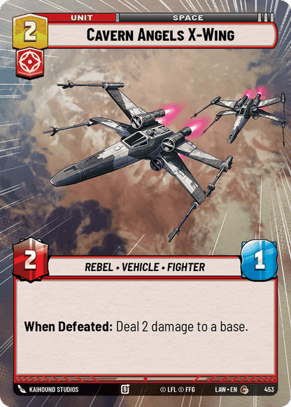 Cavern Angels X-Wing (LAW) Common Fantasy Flight Games Hyperspace Non-Foil