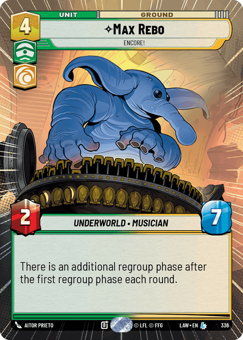 Max Rebo - Encore! (LAW) Legendary Fantasy Flight Games Hyperspace Non-Foil