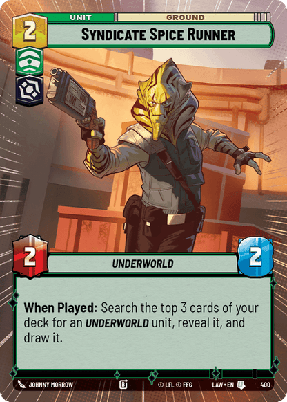 Syndicate Spice Runner (LAW) Uncommon Fantasy Flight Games Hyperspace Non-Foil