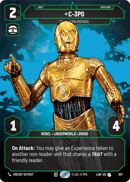 C-3PO - Translation Protocol (LAW) Uncommon Fantasy Flight Games Prestige Non-Foil